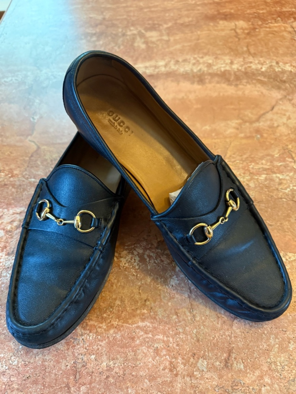 Women’s Gucci Horsebit Leather Loafers Black Size 41 US 10.5 VGUC